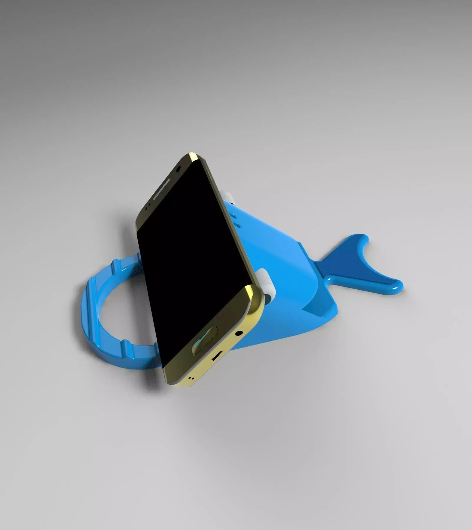 carp cell phone holder and galaxy s7 edge 3D print model