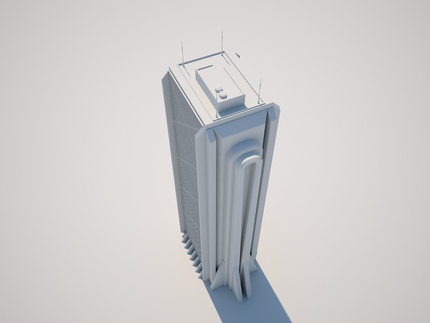Futuristic Buildings Pack 3D model_35