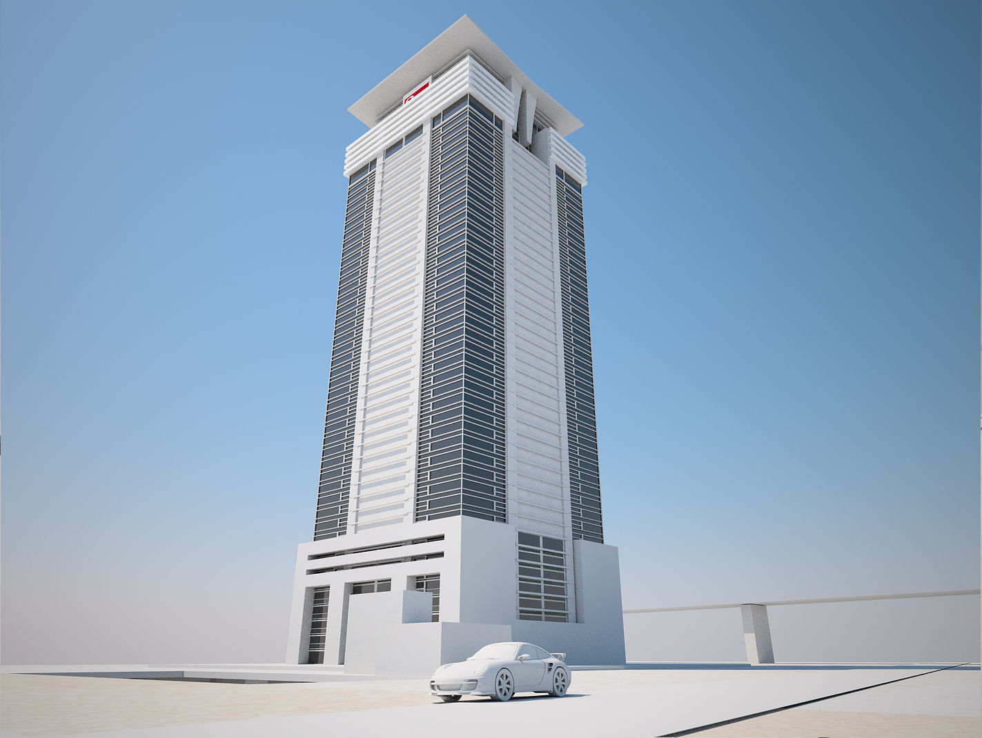 Futuristic Buildings Pack 3D model_56