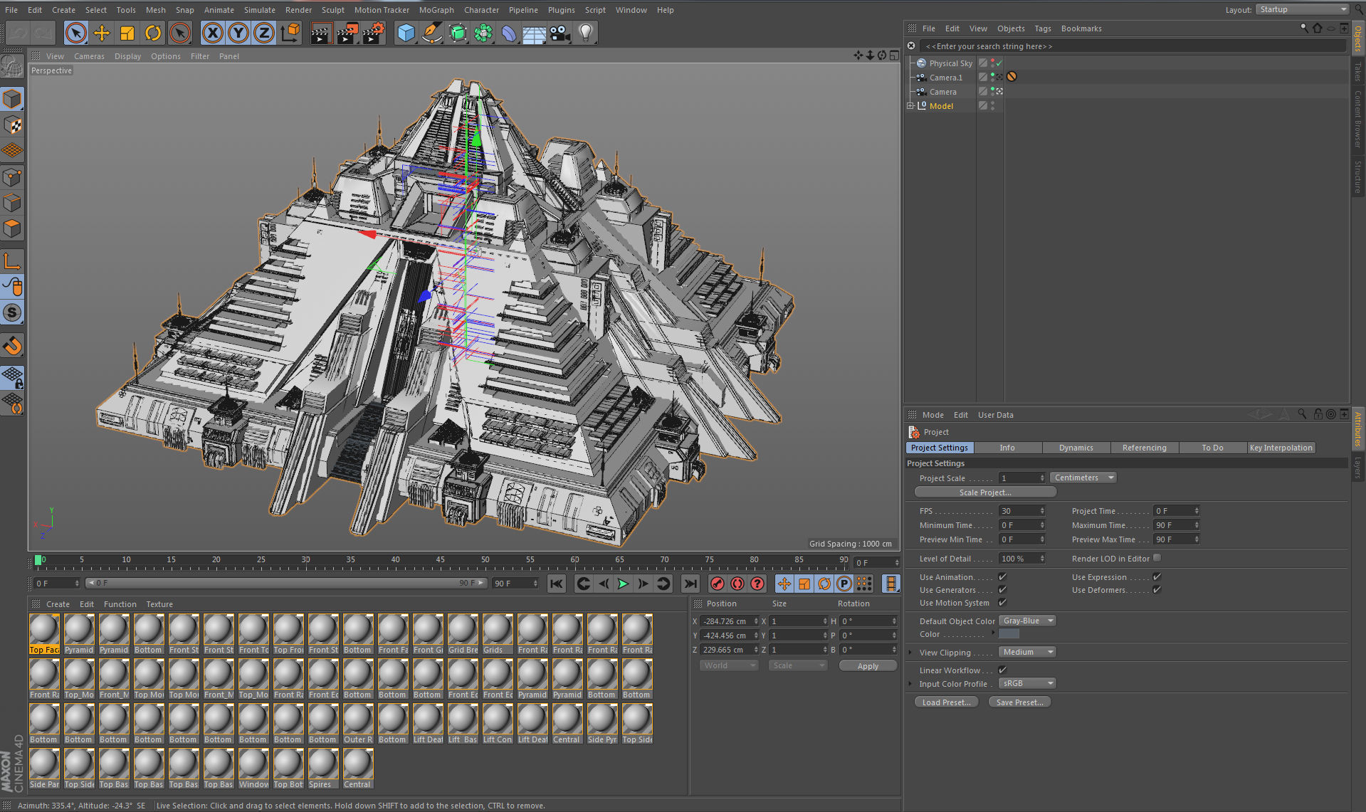 Futuristic Buildings Pack 3D model_25