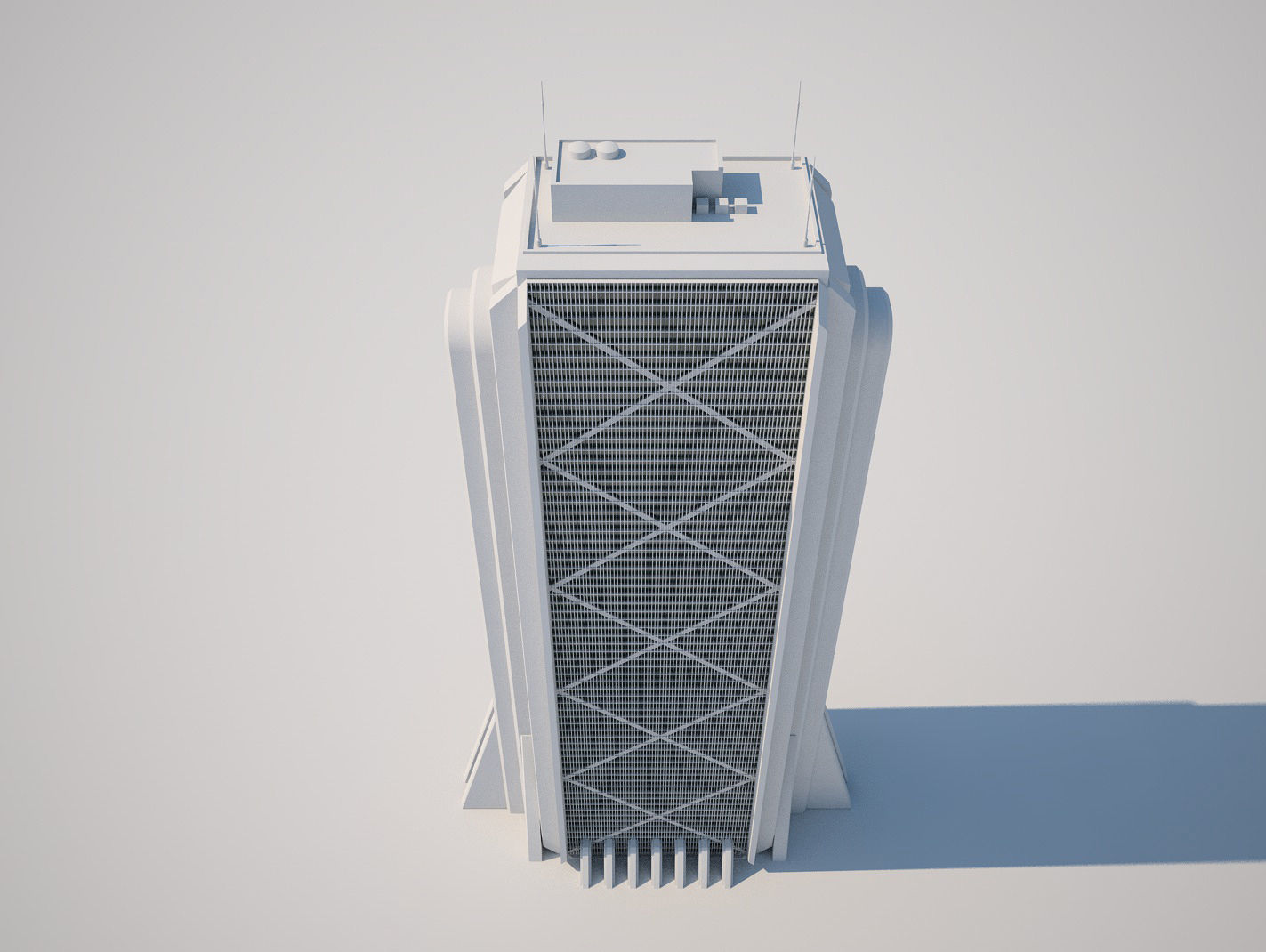 Futuristic Buildings Pack 3D model_31