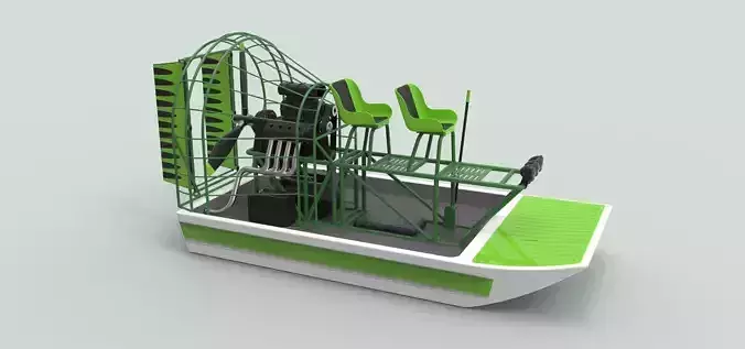 Airboat alligator boat with seats