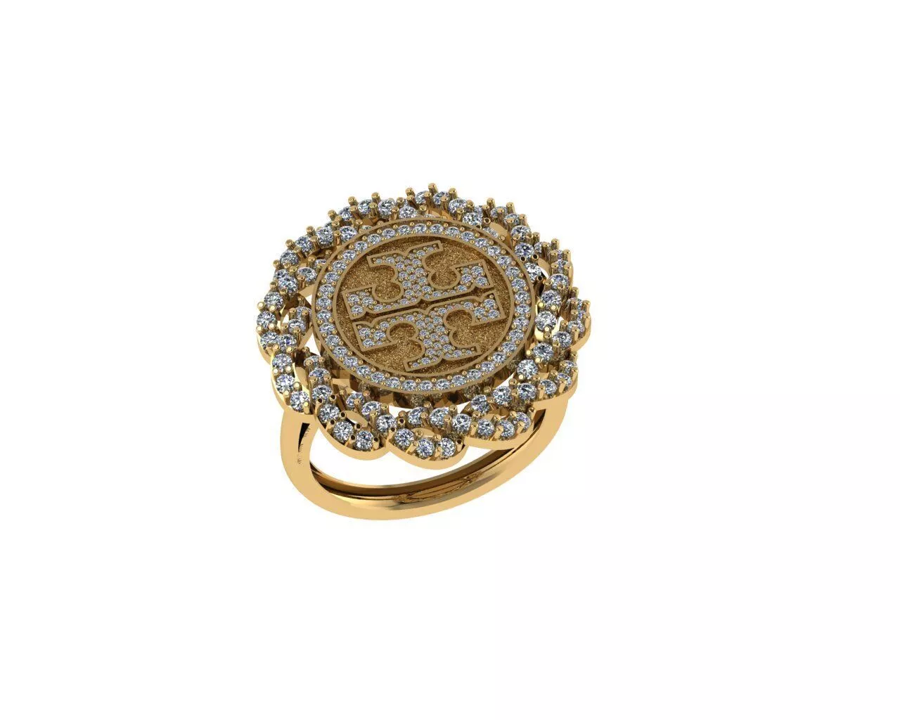 Tory Burch Fashion Ring 3D print model