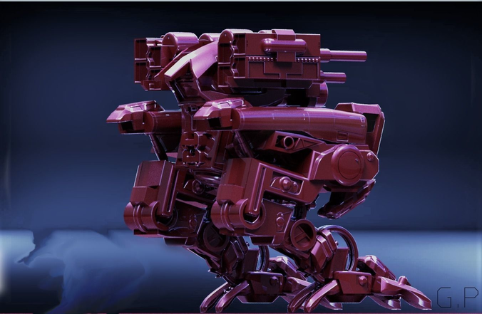 Mecha Robot-1 Free 3D model