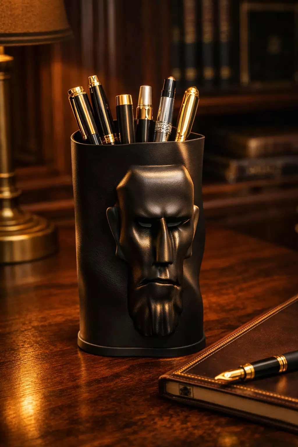 Dual Mind Organizer STL Two Faces Psychological Desk Decor 3D print model