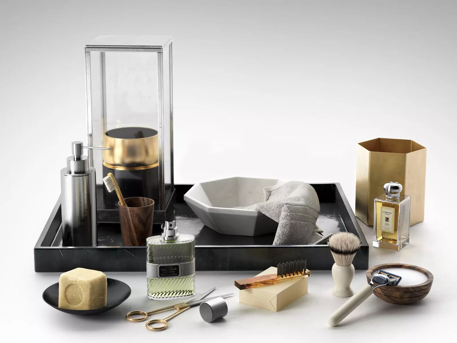 Shaving Accessories  3D model_0