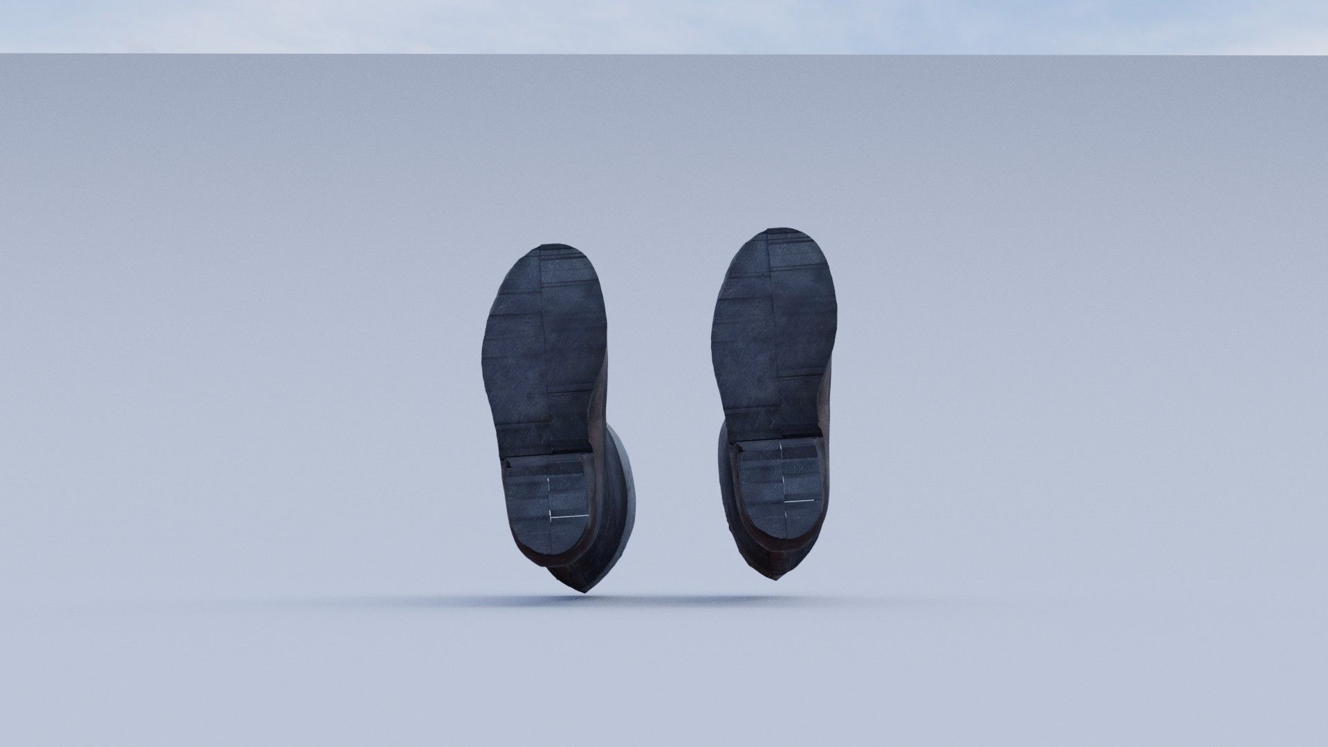 Old Worn Rain Boots 3D model_4