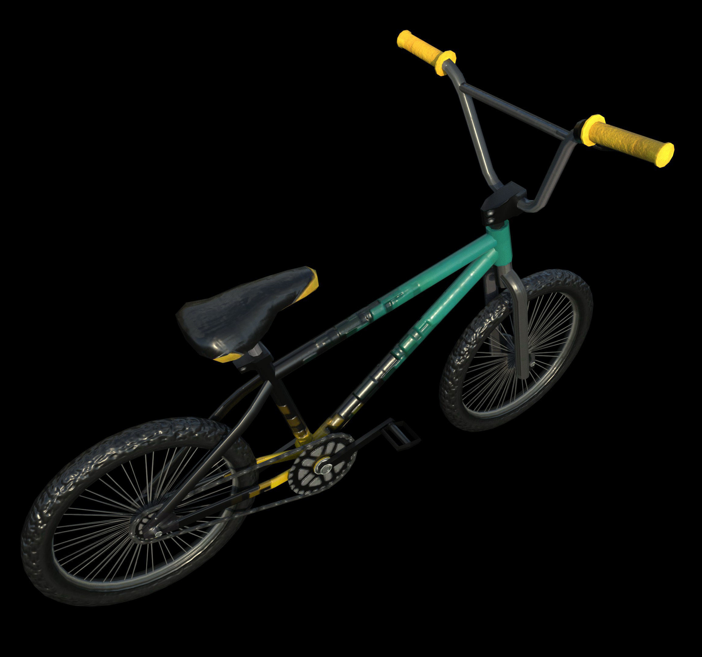 Bicycle - PBR - Textured Low-poly 3D model_3