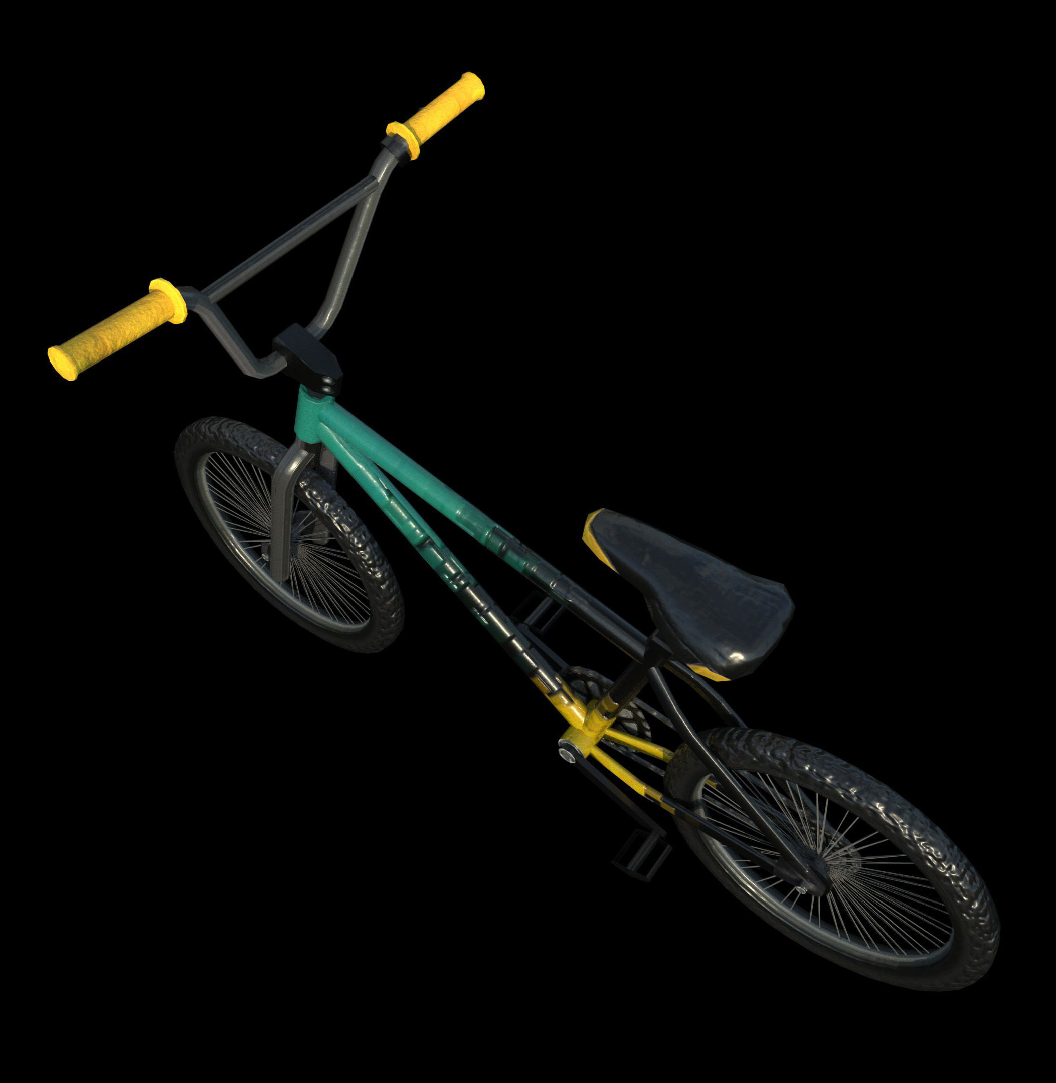 Bicycle - PBR - Textured Low-poly 3D model_2
