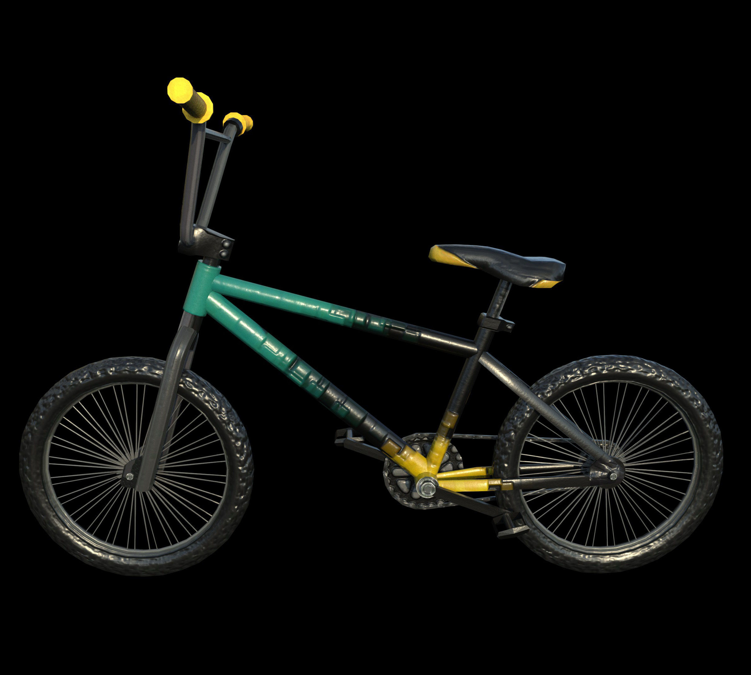 Bicycle - PBR - Textured Low-poly 3D model_1