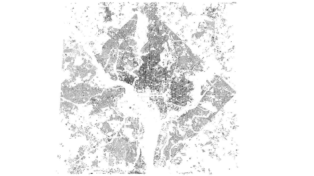 Washington DC Streets and Buildings 3D model_8