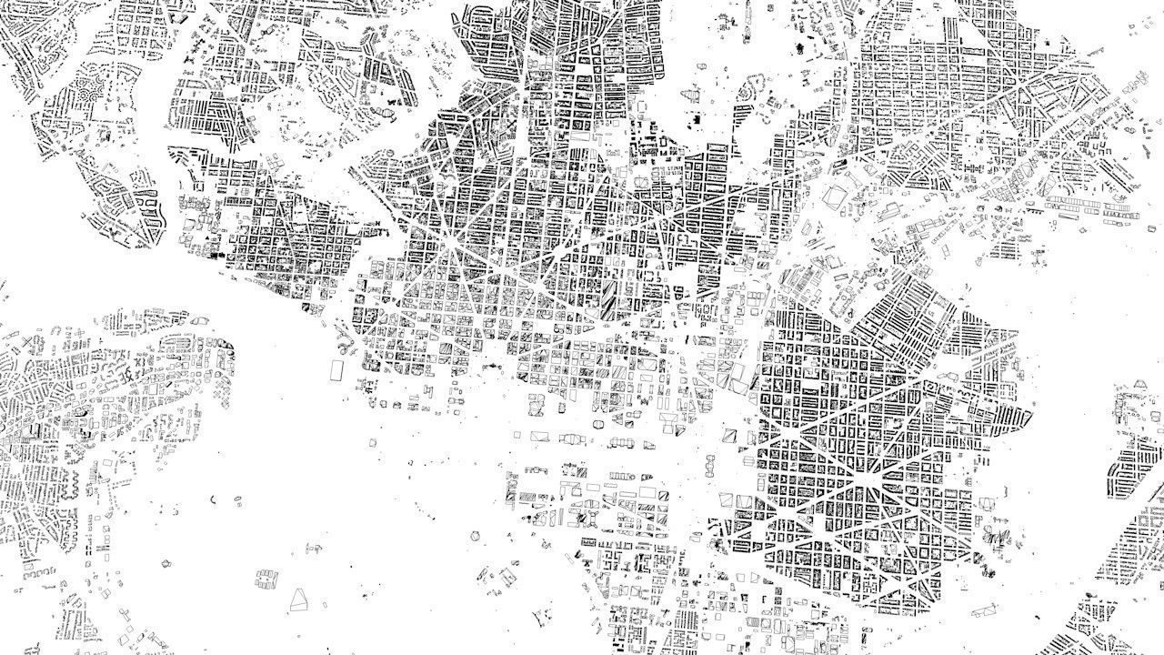 Washington DC Streets and Buildings 3D model_7