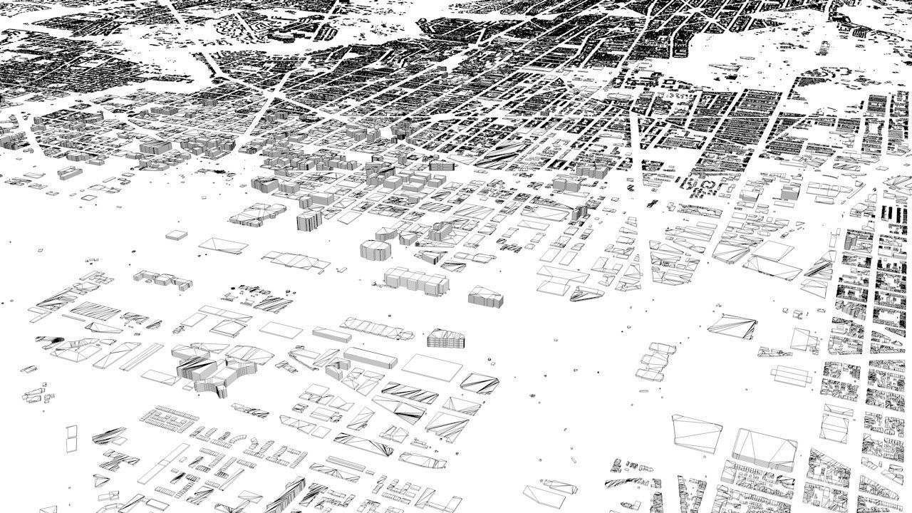 Washington DC Streets and Buildings 3D model_10