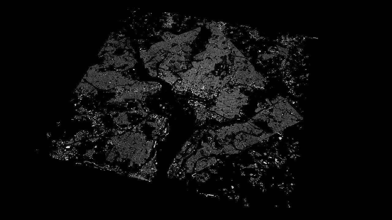 Washington DC Streets and Buildings 3D model_5