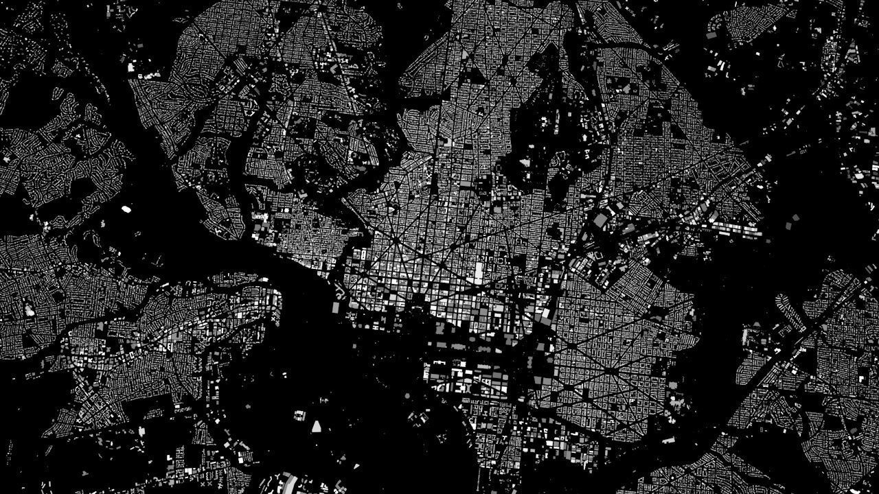 Washington DC Streets and Buildings 3D model_6