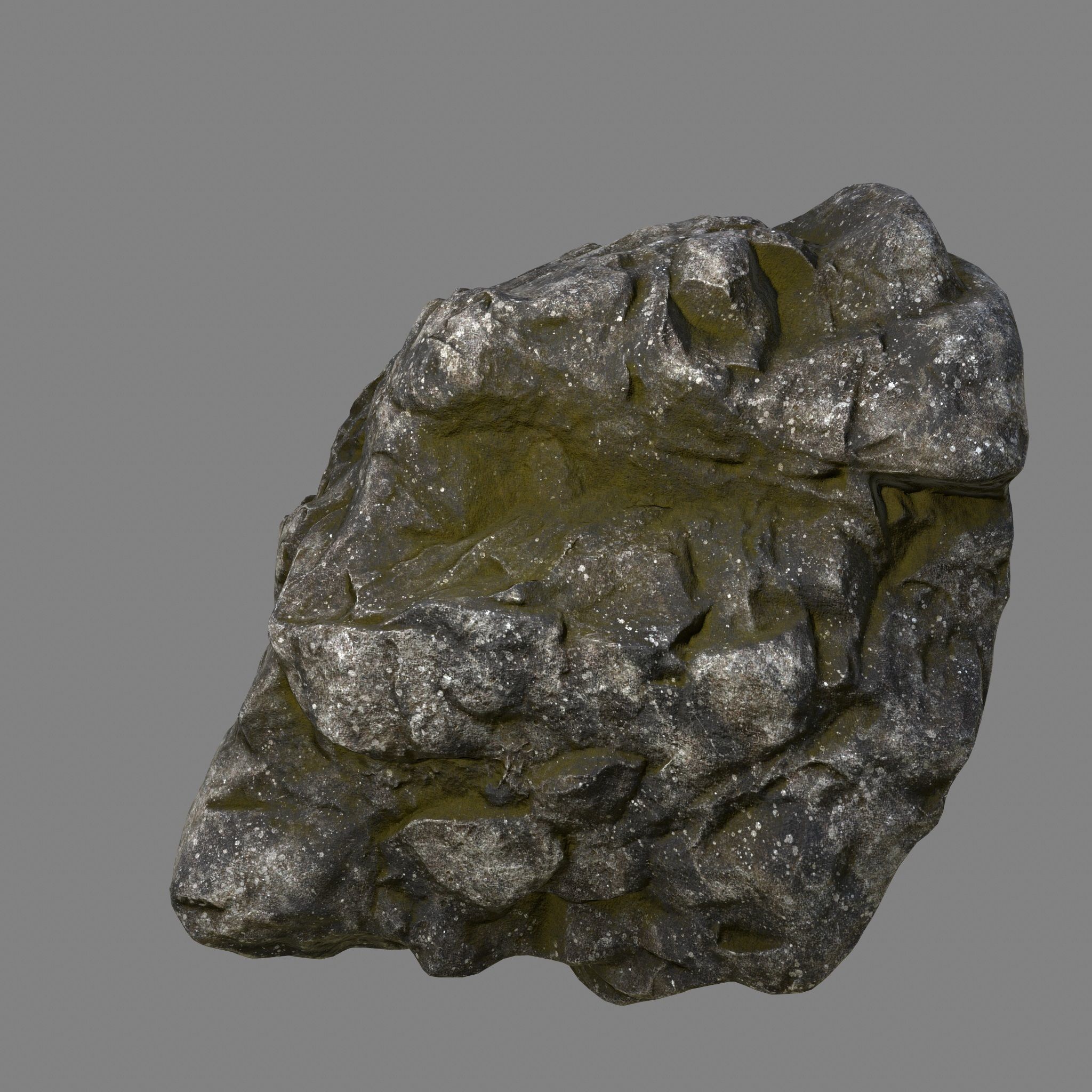 Rock Low-poly 3D model_9