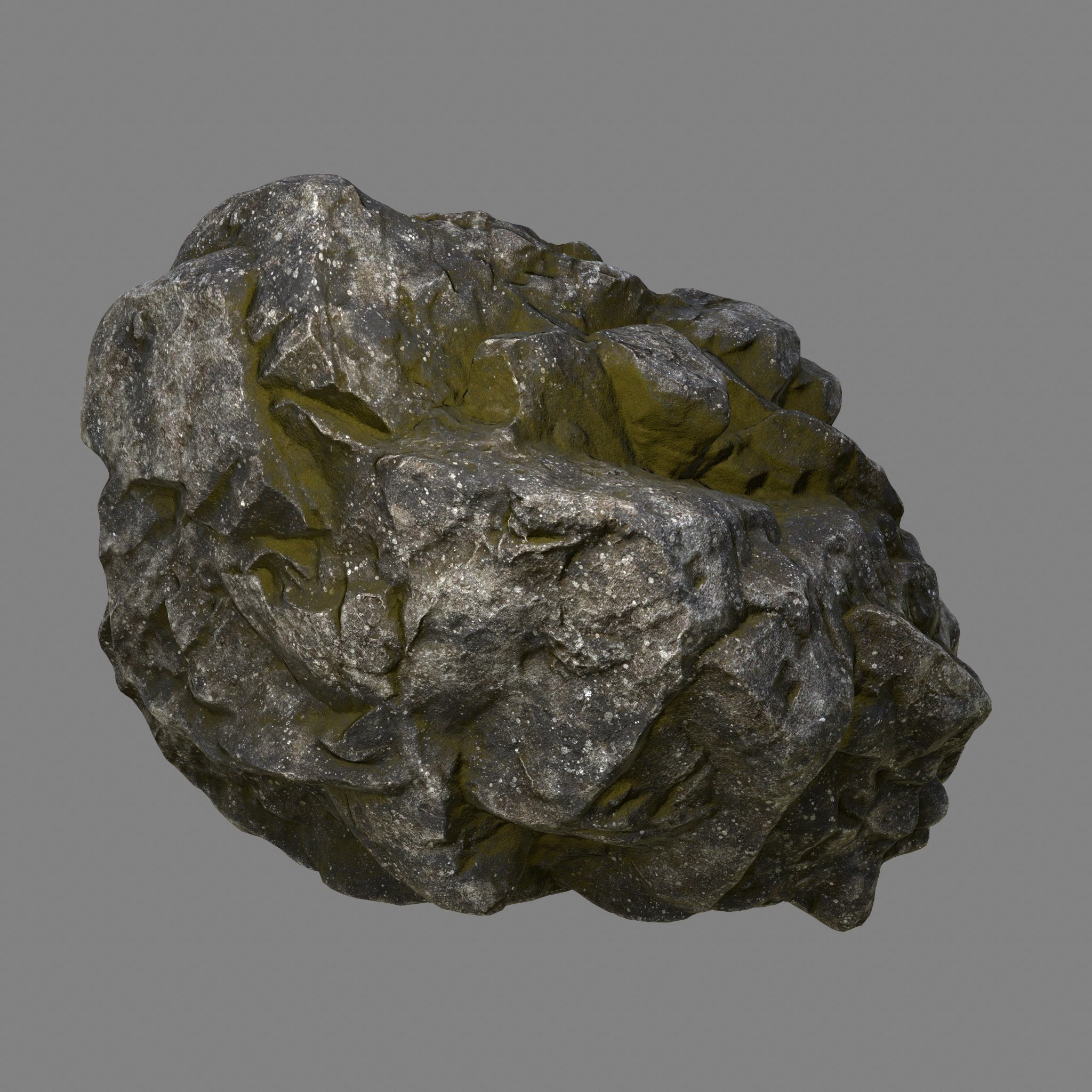 Rock Low-poly 3D model_7