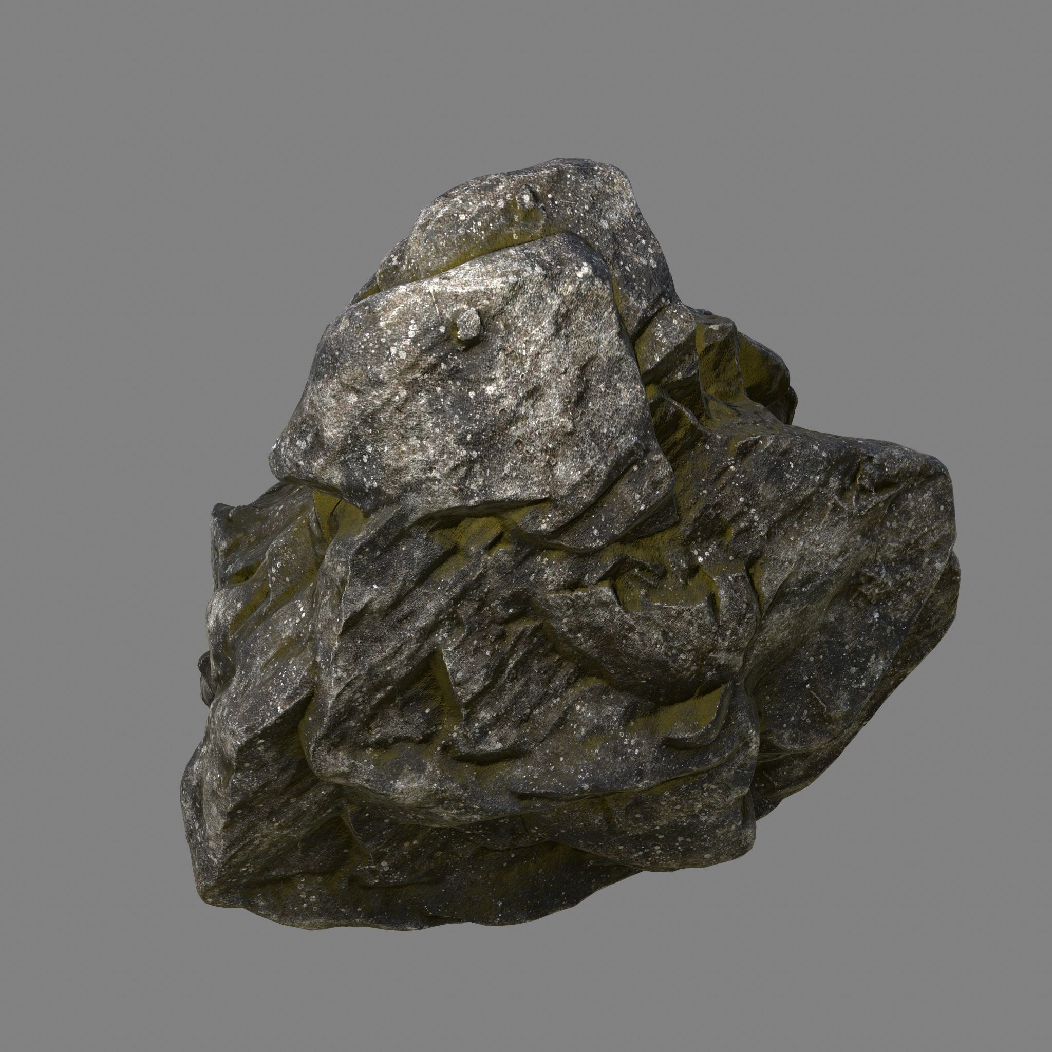 Rock Low-poly 3D model_8