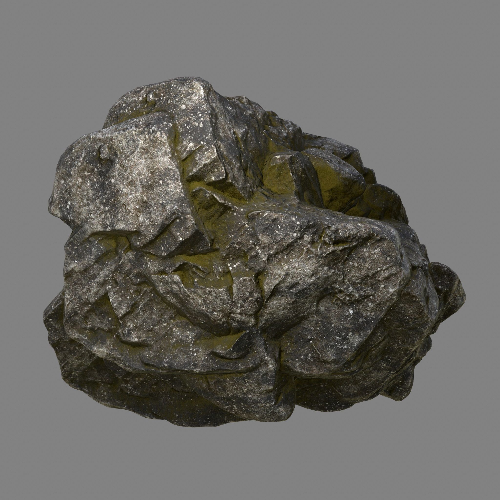 Rock Low-poly 3D model_3