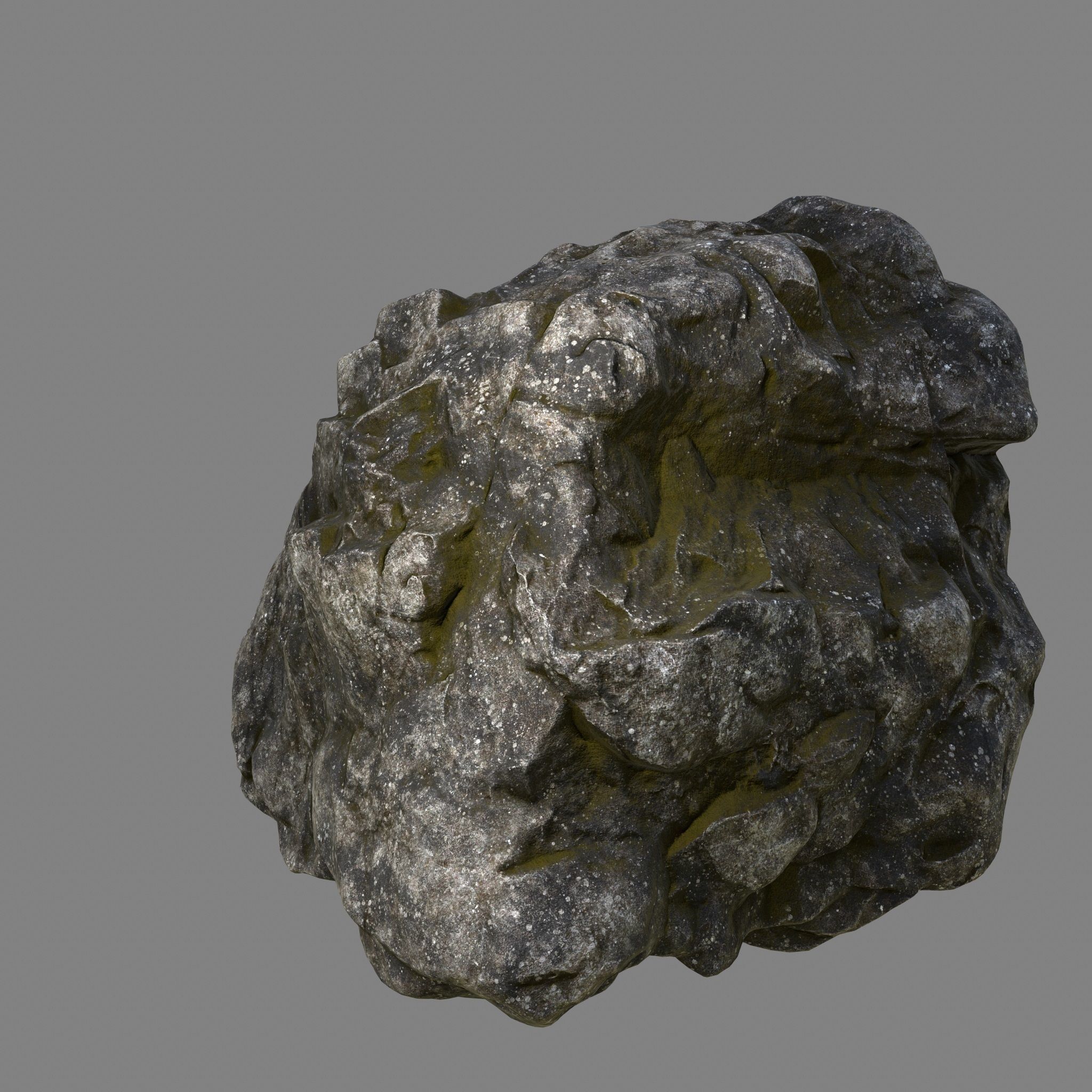 Rock Low-poly 3D model_4