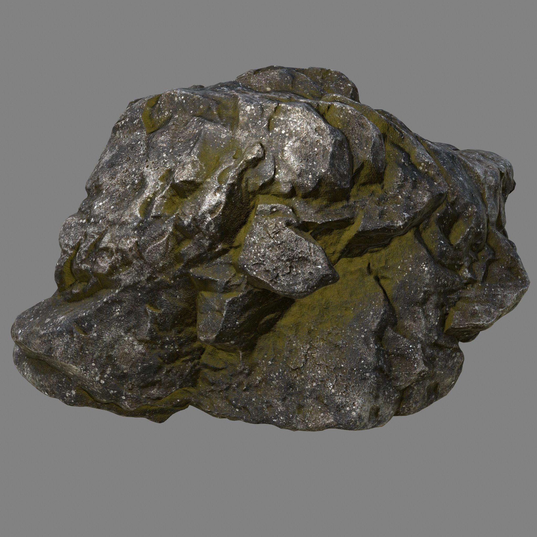 Rock Low-poly 3D model_6