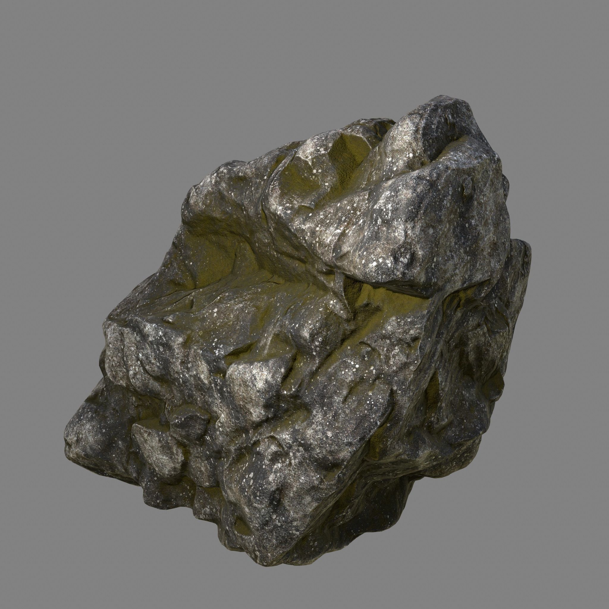 Rock Low-poly 3D model_5