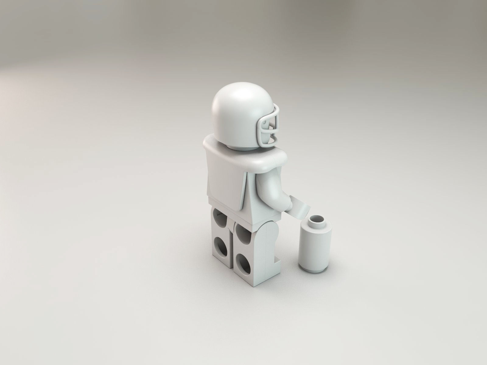 LEGO Tom Brady figure 3D model_5