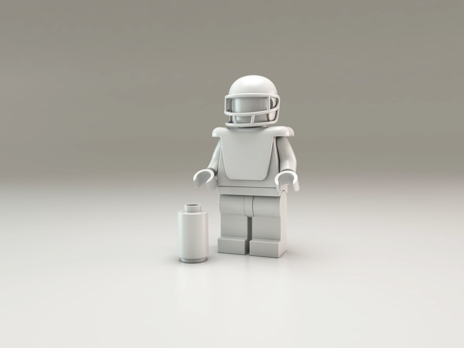 LEGO Tom Brady figure 3D model_4