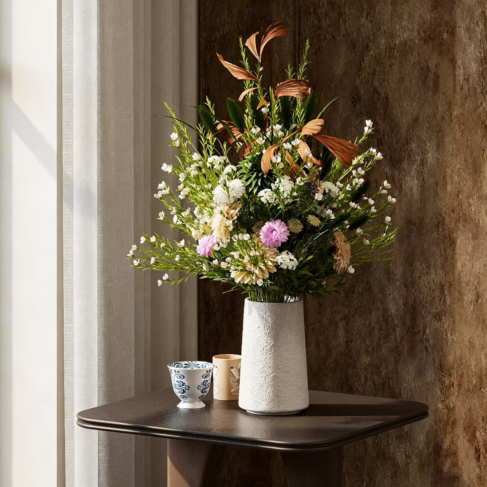 floral arrangement flower art fresh flowers orchid 3D model