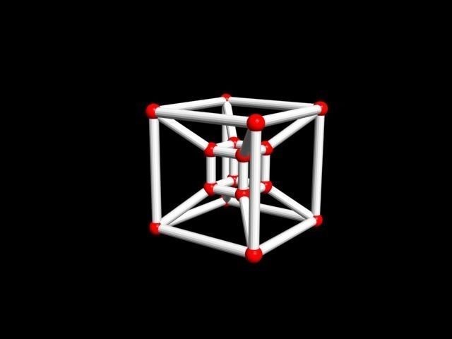 Hypercube cube with parts 3D print model_4