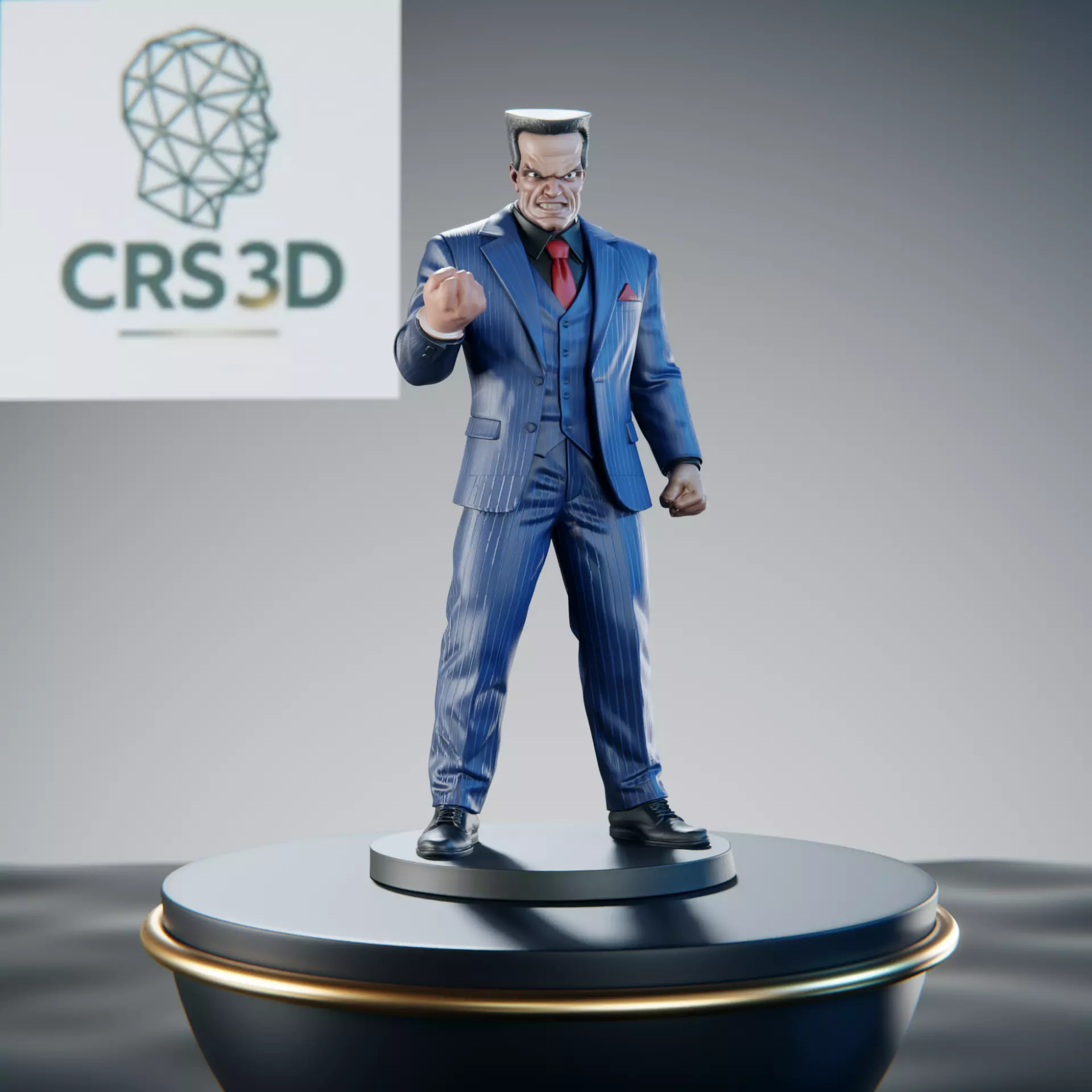 Hammerhead Marvel Villain STL 3D print model