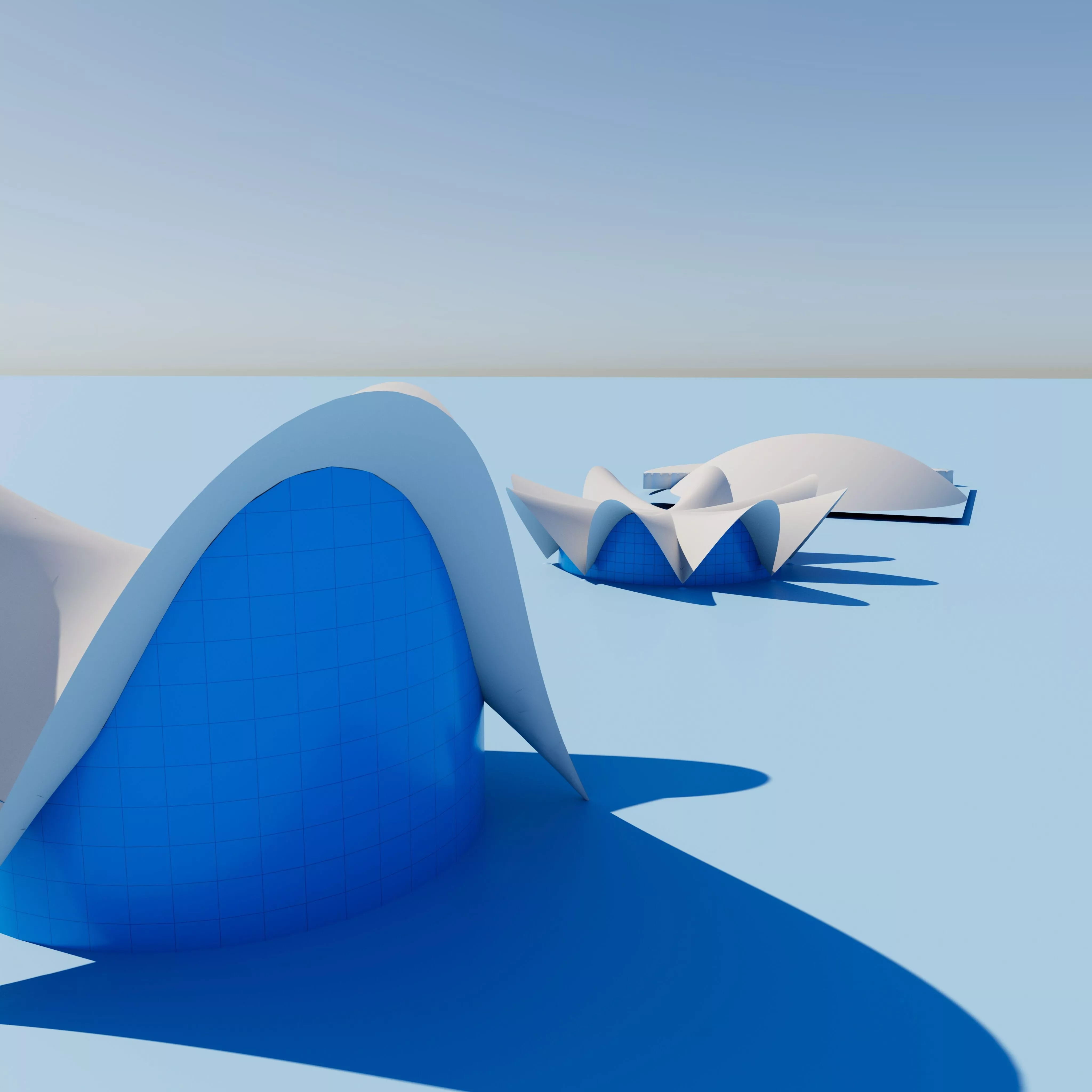 Los Manantiales Restaurant SImplified Low-poly 3D model