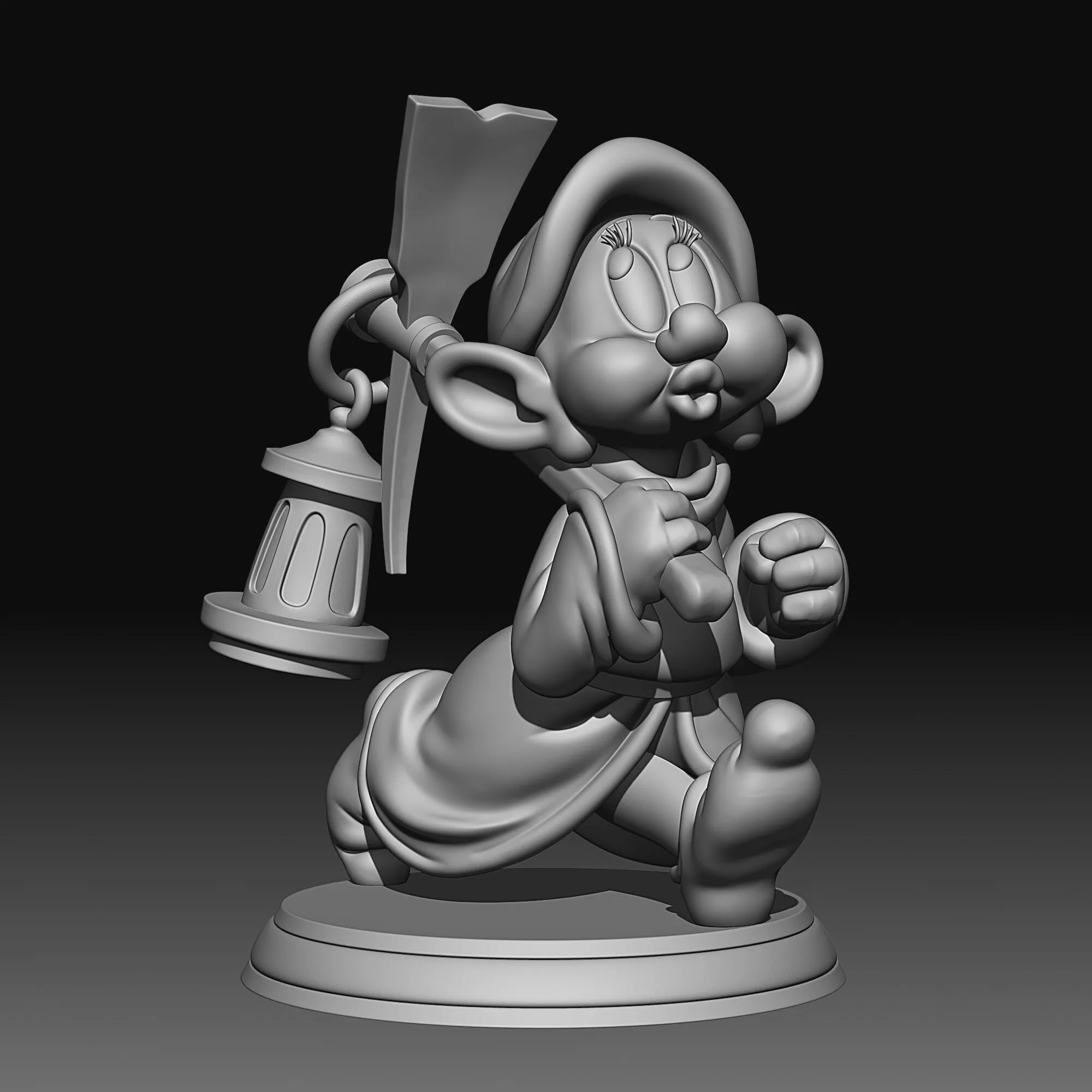 Sleepy - Snow White and the Seven Dwarfs - 010 3D print model