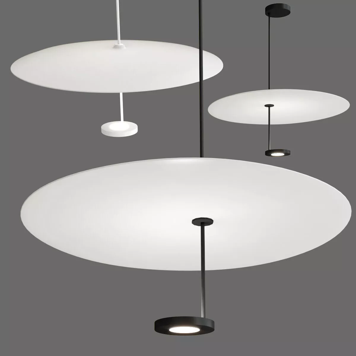 RADAR CEILING SUSPENDED Low-poly 3D model