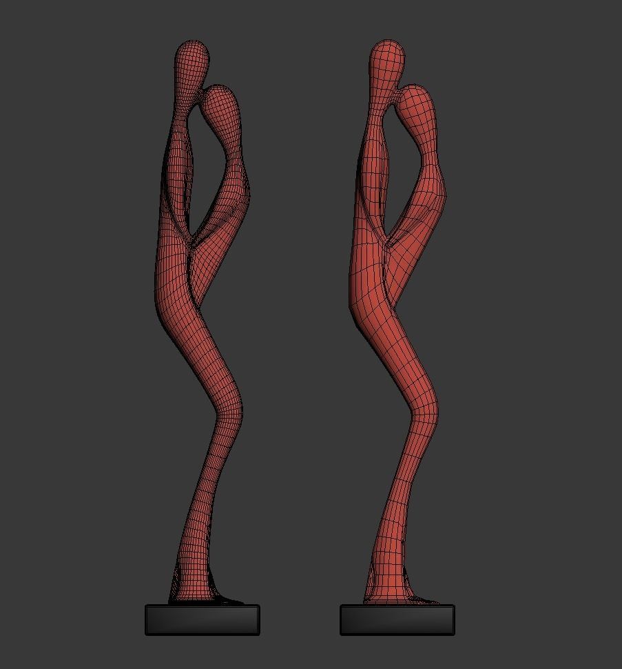 Kiss Sculpture P 3D print model_8