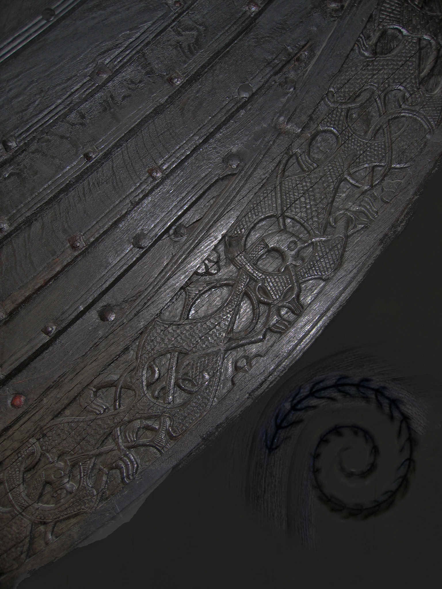 Oseberg Viking ship 2 Low-poly 3D model_15