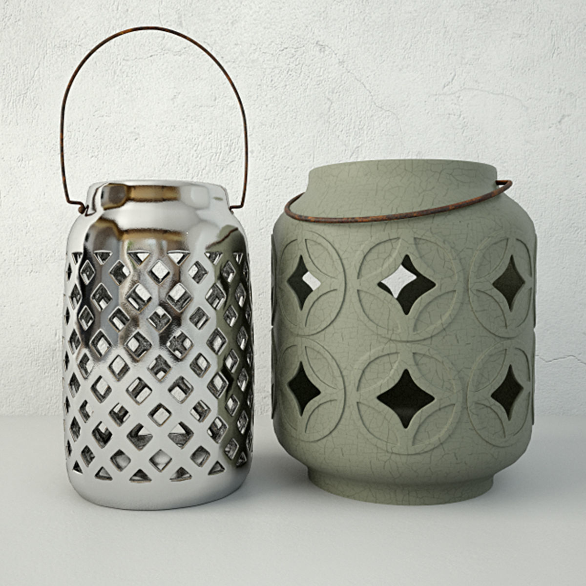 Ethnic Lanterns 3D model_4
