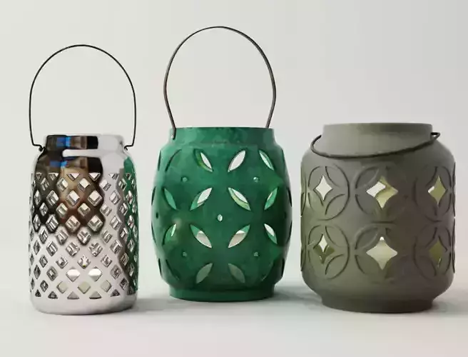 Ethnic Lanterns 3D model