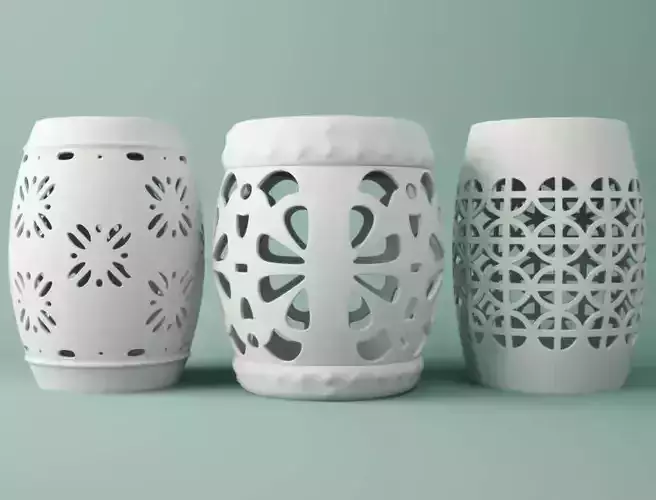 Garden Stools 3D model