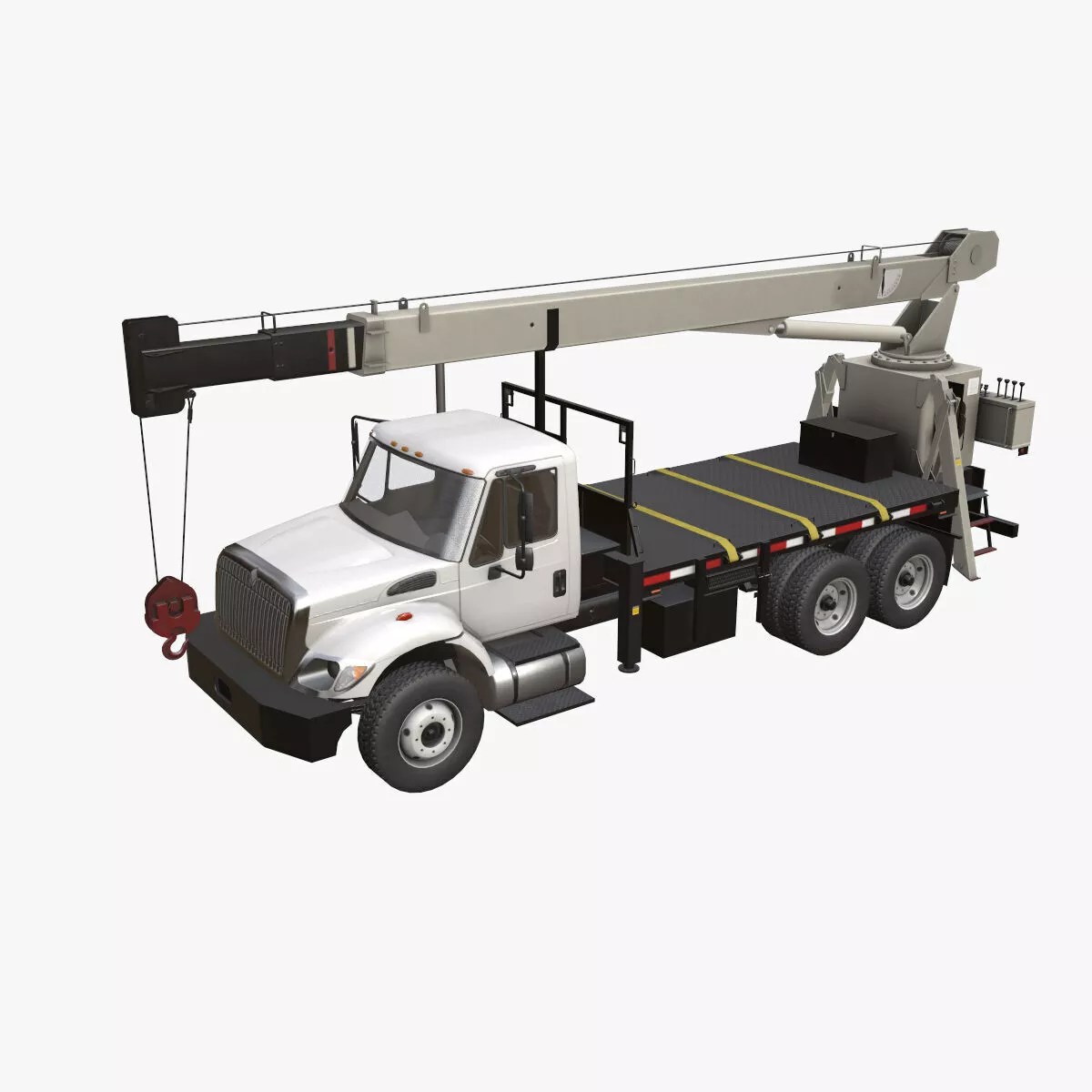 Crane Truck --146-- Low-poly 3D model