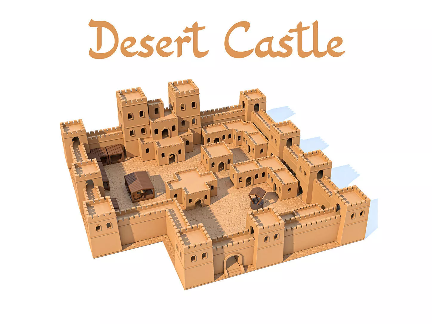 Desert Castle Modular 01 3D print model