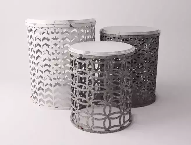 Gray Accent Table Set