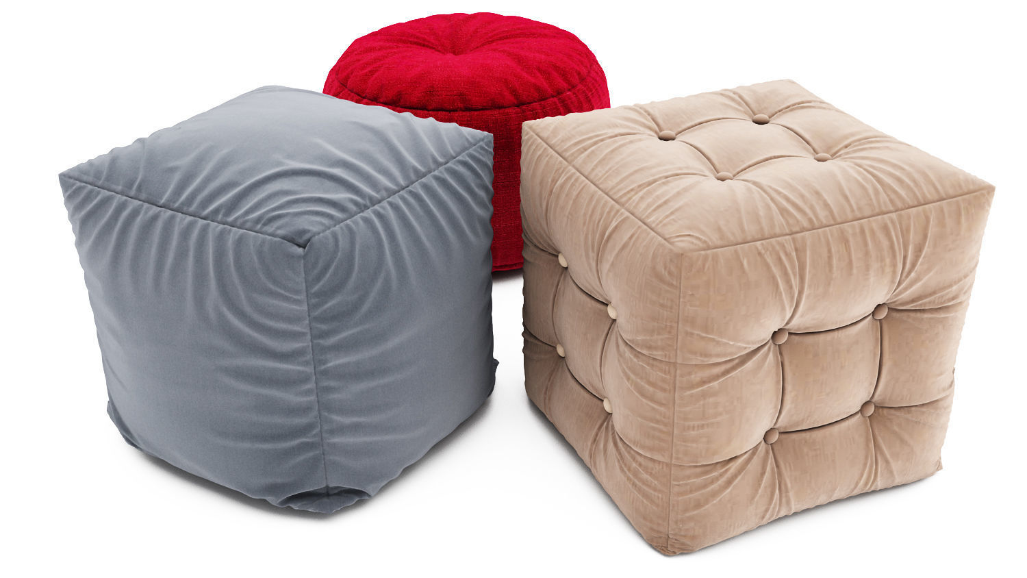 Pouf collection 09 3D model_6