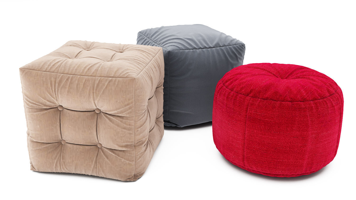 Pouf collection 09 3D model_5