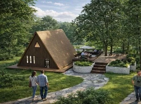 Triangle House 3D model
