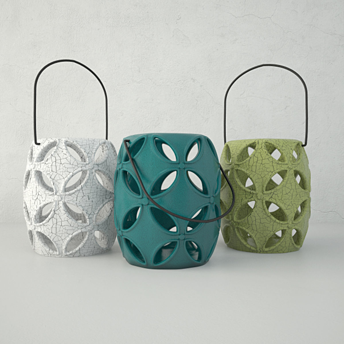 Lantern Candleholder Set 3D model_3