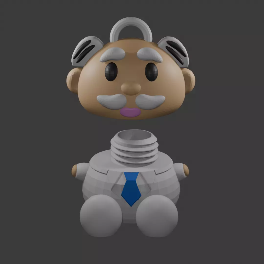 llavero dr simi pastillero y una pieza 3D print model