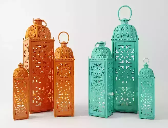 Metal Lanterns 3D model