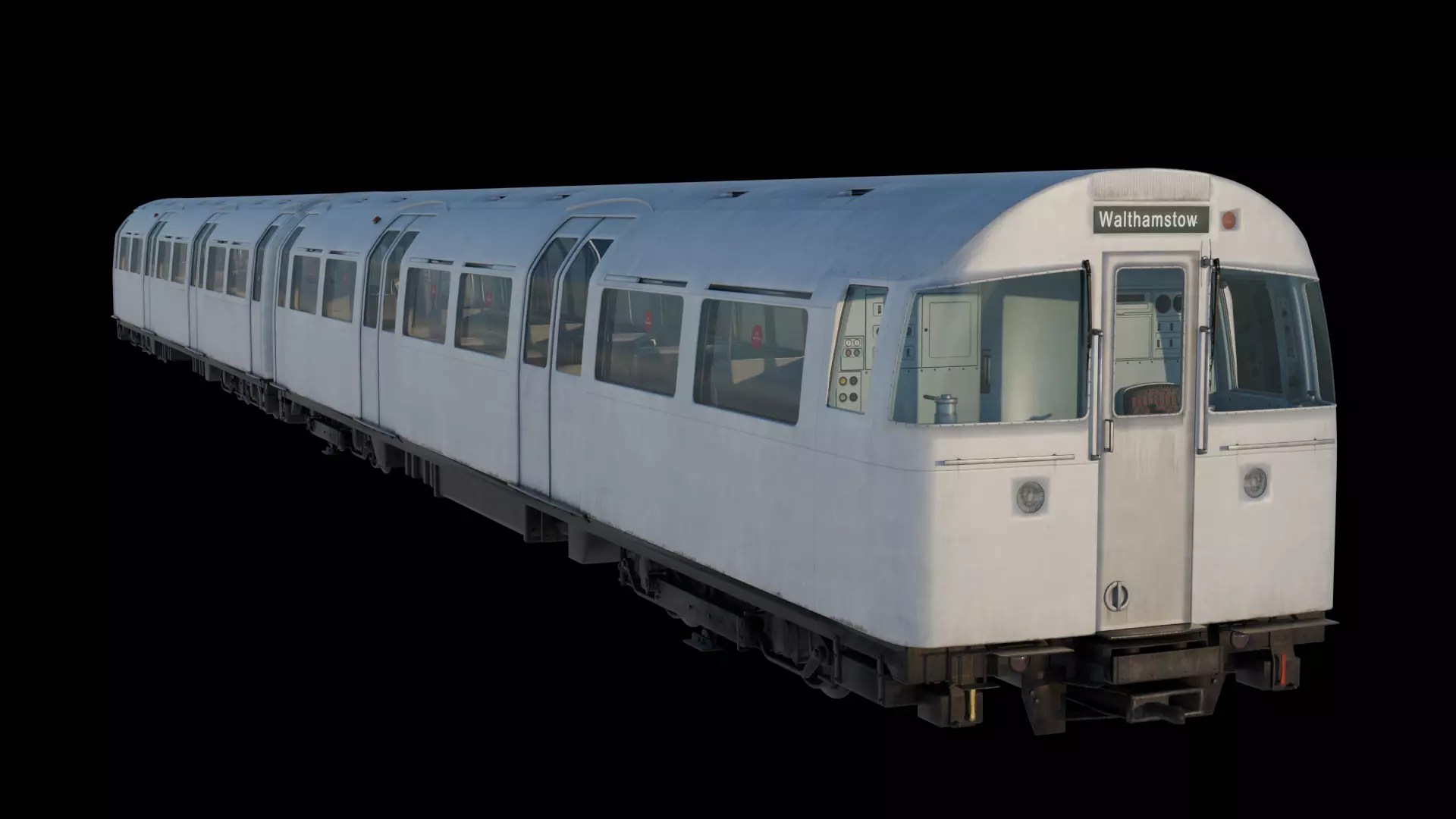 Modern Subway Train Car 3D model