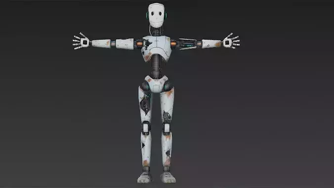 Animated robot 3D model animated rigged | CGTrader